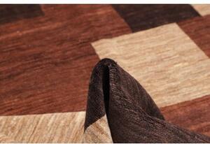 Tappeto Gabbeh Fine Geometrico Marrone Beige 210x247 Cm