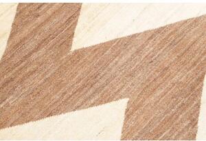 Tappeto Gabbeh Fine Geometrico Beige Marrone 195x230 Cm