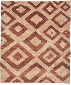 Tappeto Gabbeh Fine Geometrico Sabbia Ruggine Quadrato 220x255 Cm