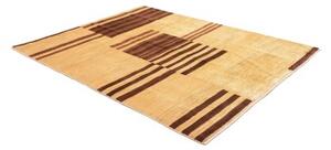 Tappeto Gabbeh Fine Geometrico Beige Marrone 185x230 Cm
