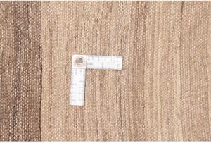 Tappeto Gabbeh Fine Geometrico Beige Marrone Scuro 200x238 Cm