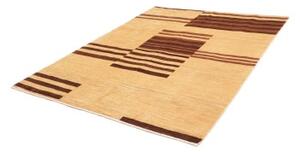 Tappeto Gabbeh Fine Geometrico Beige Marrone 185x230 Cm