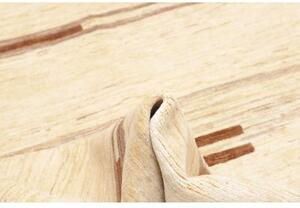 Tappeto Gabbeh Fine Geometrico Avorio Marrone 190x230 Cm