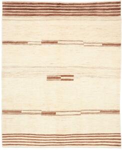 Tappeto Gabbeh Fine Geometrico Avorio Marrone 190x230 Cm