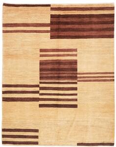 Tappeto Gabbeh Fine Geometrico Beige Marrone 185x230 Cm