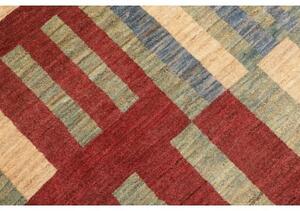 Tappeto Gabbeh Fine Geometrico Beige Rosso 200x232 Cm