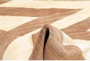 Tappeto Gabbeh Fine Geometrico Beige Marrone 195x230 Cm