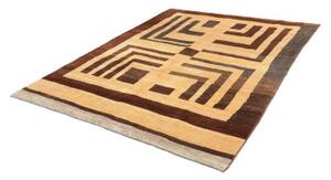 Tappeto Gabbeh Fine Geometrico Beige Marrone 190x230 Cm