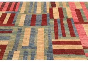 Tappeto Gabbeh Fine Geometrico Beige Rosso 200x232 Cm