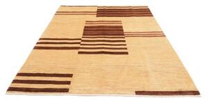 Tappeto Gabbeh Fine Geometrico Beige Marrone 185x230 Cm