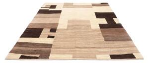 Tappeto Gabbeh Fine Geometrico Beige Marrone Scuro 200x238 Cm