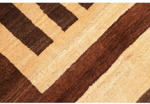 Tappeto Gabbeh Fine Geometrico Beige Marrone 190x230 Cm