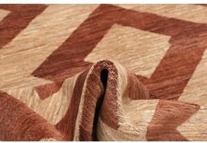 Tappeto Gabbeh Fine Geometrico Sabbia Ruggine Quadrato 220x255 Cm