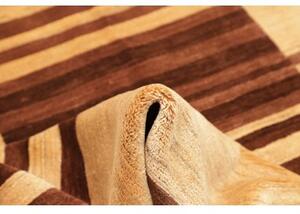 Tappeto Gabbeh Fine Geometrico Beige Marrone 185x230 Cm