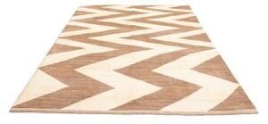 Tappeto Gabbeh Fine Geometrico Beige Marrone 195x230 Cm