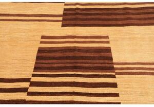 Tappeto Gabbeh Fine Geometrico Beige Marrone 185x230 Cm