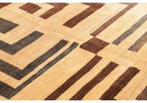 Tappeto Gabbeh Fine Geometrico Beige Marrone 190x230 Cm