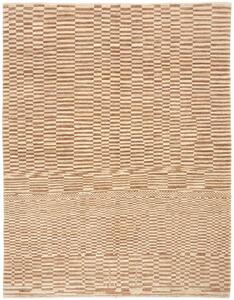 Tappeto Gabbeh Fine Geometrico Marrone Avorio 180x234 Cm