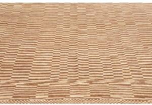 Tappeto Gabbeh Fine Geometrico Marrone Avorio 180x234 Cm