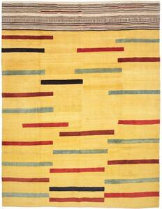 Tappeto Gabbeh Fine Geometrico Giallo Rosso 265x345 Cm