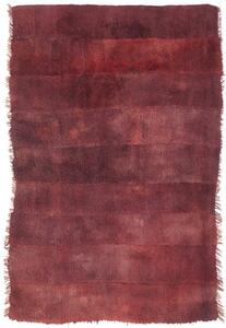 Tappeto Kilim Moderno Geometrico Rosso Bordeaux Bruno 100x155 Cm