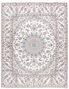 Tappeto Nain Kashmar Medaglione Floreale Avorio Azzurro 250x370 Cm