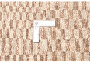 Tappeto Gabbeh Fine Geometrico Marrone Avorio 180x234 Cm