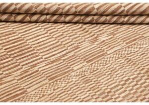 Tappeto Gabbeh Fine Geometrico Marrone Avorio 180x234 Cm