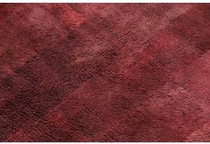 Tappeto Kilim Moderno Geometrico Rosso Bordeaux Bruno 100x155 Cm