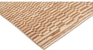 Tappeto Gabbeh Fine Geometrico Marrone Avorio 180x234 Cm