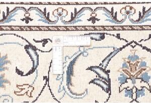 Tappeto Nain Kashmar Medaglione Floreale Rosso Avorio 193x250 Cm