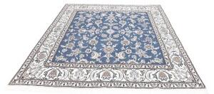 Tappeto Nain Kashmar Floreale Blu Avorio 192x212 Cm