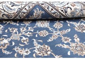 Tappeto Nain Kashmar Floreale Blu Avorio 192x212 Cm