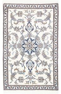 Tappeto Nain Kashmar Medaglione Floreale Avorio Blu 88x140 Cm