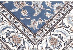 Tappeto Nain Kashmar Floreale Blu Avorio 192x212 Cm