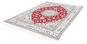 Tappeto Nain Kashmar Medaglione Floreale Rosso Avorio 193x250 Cm