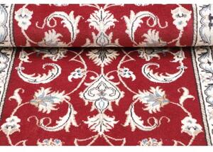 Tappeto Nain Kashmar Medaglione Floreale Rosso Bianco 70x138 Cm