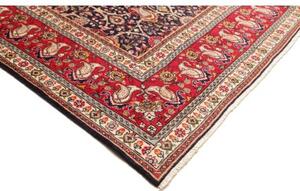 Tappeto Tabriz Floreale Blu Scuro Rosso 300x387 Cm