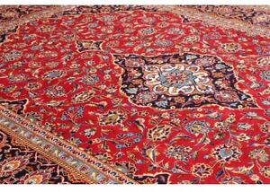 Tappeto Ardakan Medaglione Floreale Rosso Blu Scuro 257x370 Cm