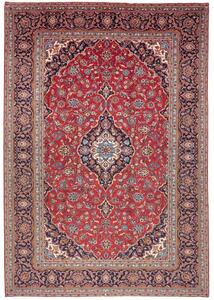 Tappeto Ardakan Medaglione Floreale Rosso Blu Scuro 257x370 Cm