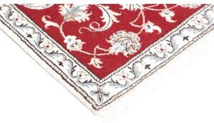 Tappeto Nain Kashmar Medaglione Floreale Rosso Bianco 70x138 Cm