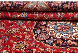 Tappeto Ardakan Medaglione Floreale Rosso Blu Scuro 257x370 Cm