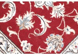 Tappeto Nain Kashmar Medaglione Floreale Rosso Bianco 70x138 Cm