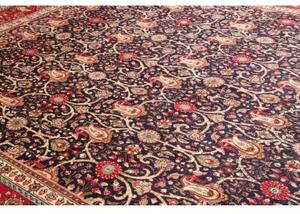 Tappeto Tabriz Floreale Blu Scuro Rosso 300x387 Cm