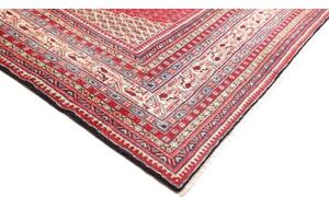 Tappeto Sarough Geometrico Blu Scuro Rosso 262x395 Cm