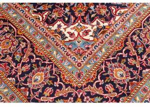 Tappeto Ardakan Medaglione Floreale Rosso Blu Scuro 257x370 Cm