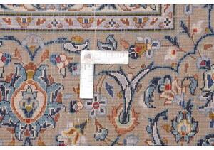 Tappeto Kashan Floreale Avorio Blu 293x388 Cm