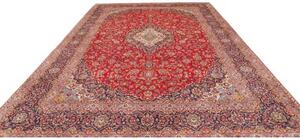 Tappeto Ardakan Medaglione Floreale Rosso Blu Scuro 300x415 Cm