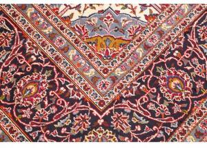 Tappeto Ardakan Medaglione Floreale Rosso Rubino Nero 293x394 Cm