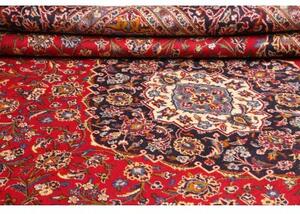 Tappeto Ardakan Medaglione Floreale Rosso Rubino Nero 293x394 Cm